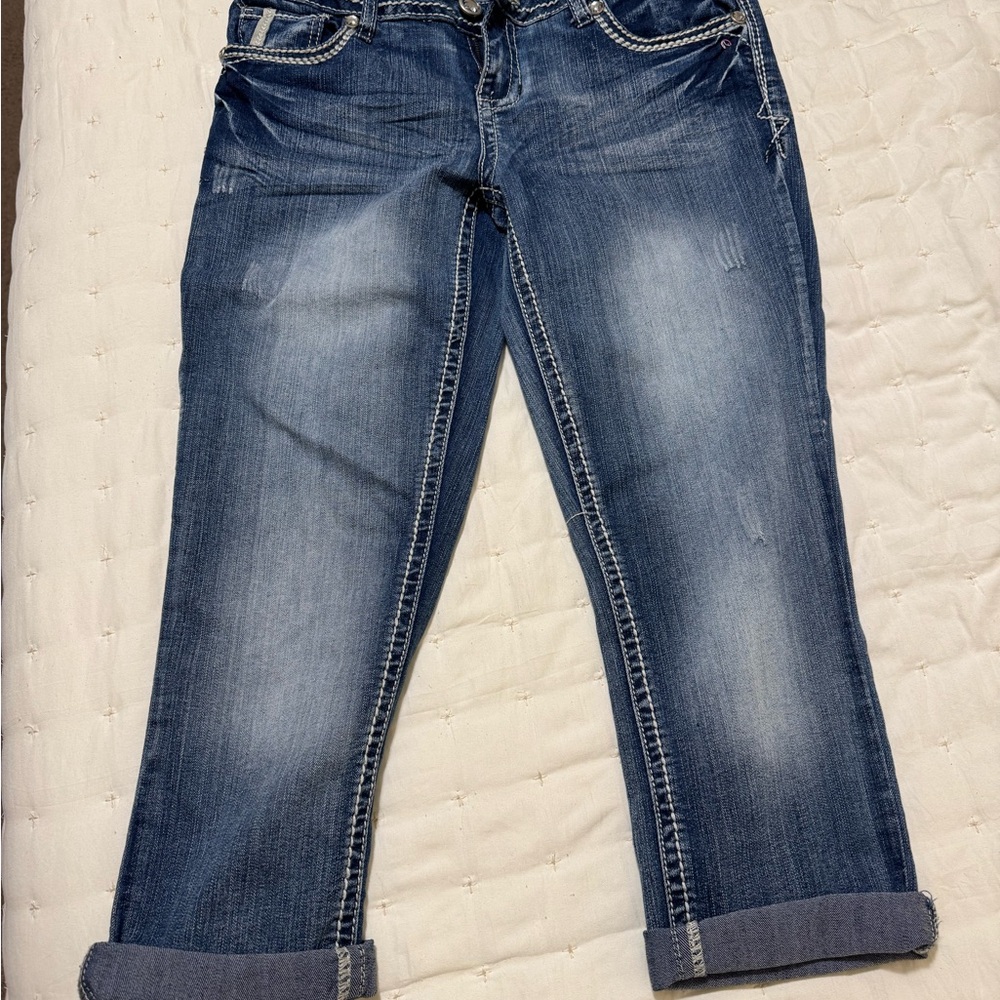 Maurices Blue Ankle Cropped Jeans
